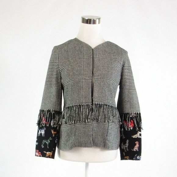 Vilagallo black blazer jacket IT38 4 - Picture 1 of 8